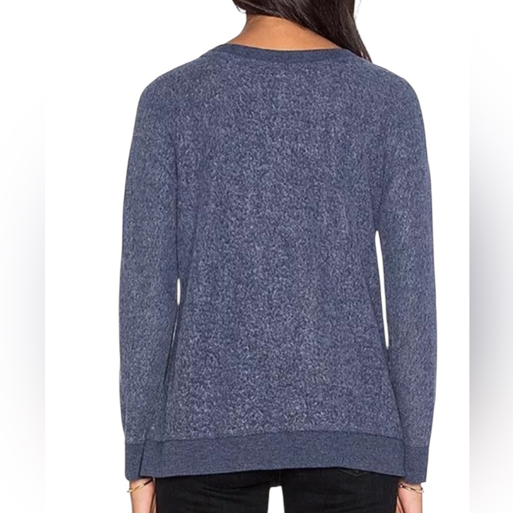 CHASER SKI DRINK SLEEP GRAPHIC LONG SLEEVE BLUE HEATHERED SWEATSHIRT M - Picture 7 of 11